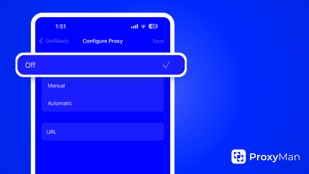 Configure Proxy On or Off
