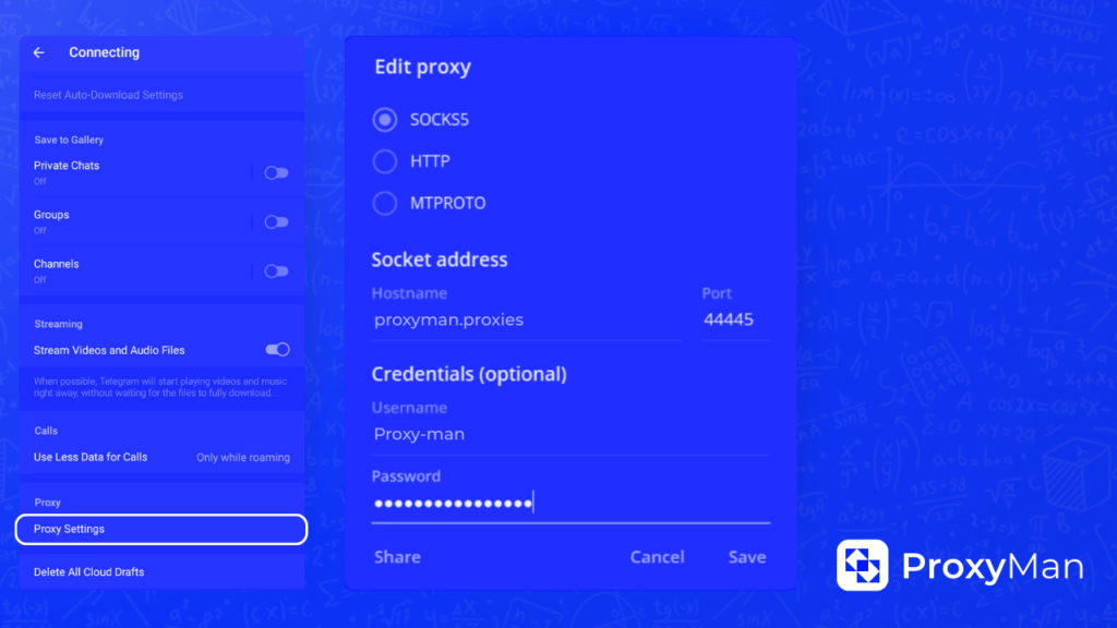 Ho to use telegram proxy