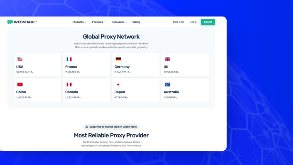 webshare proxies