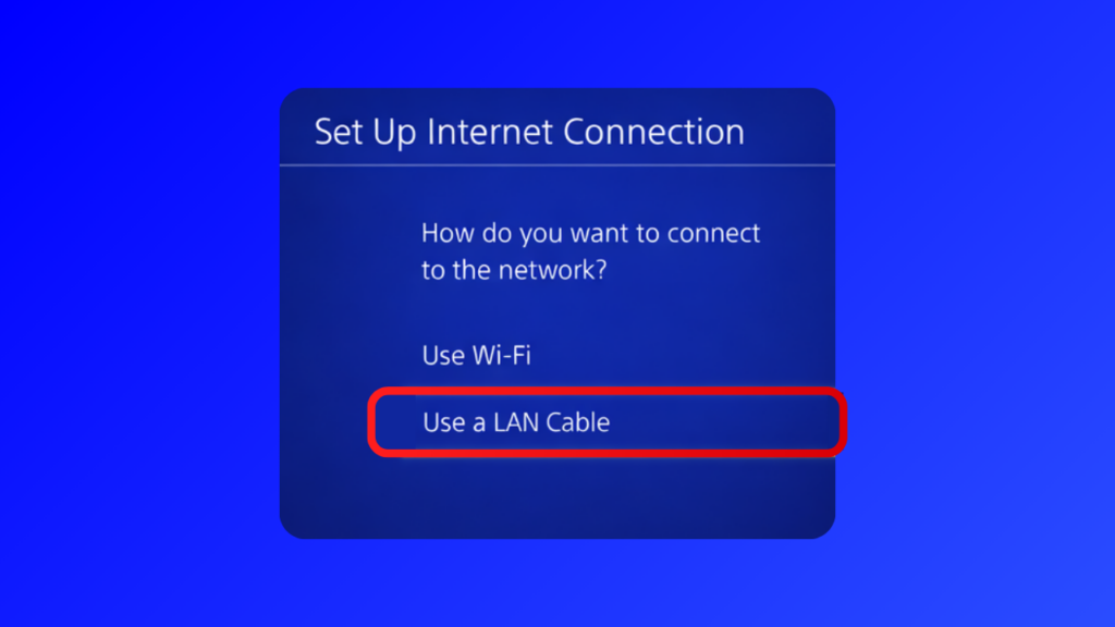 configuring a proxy server PS4